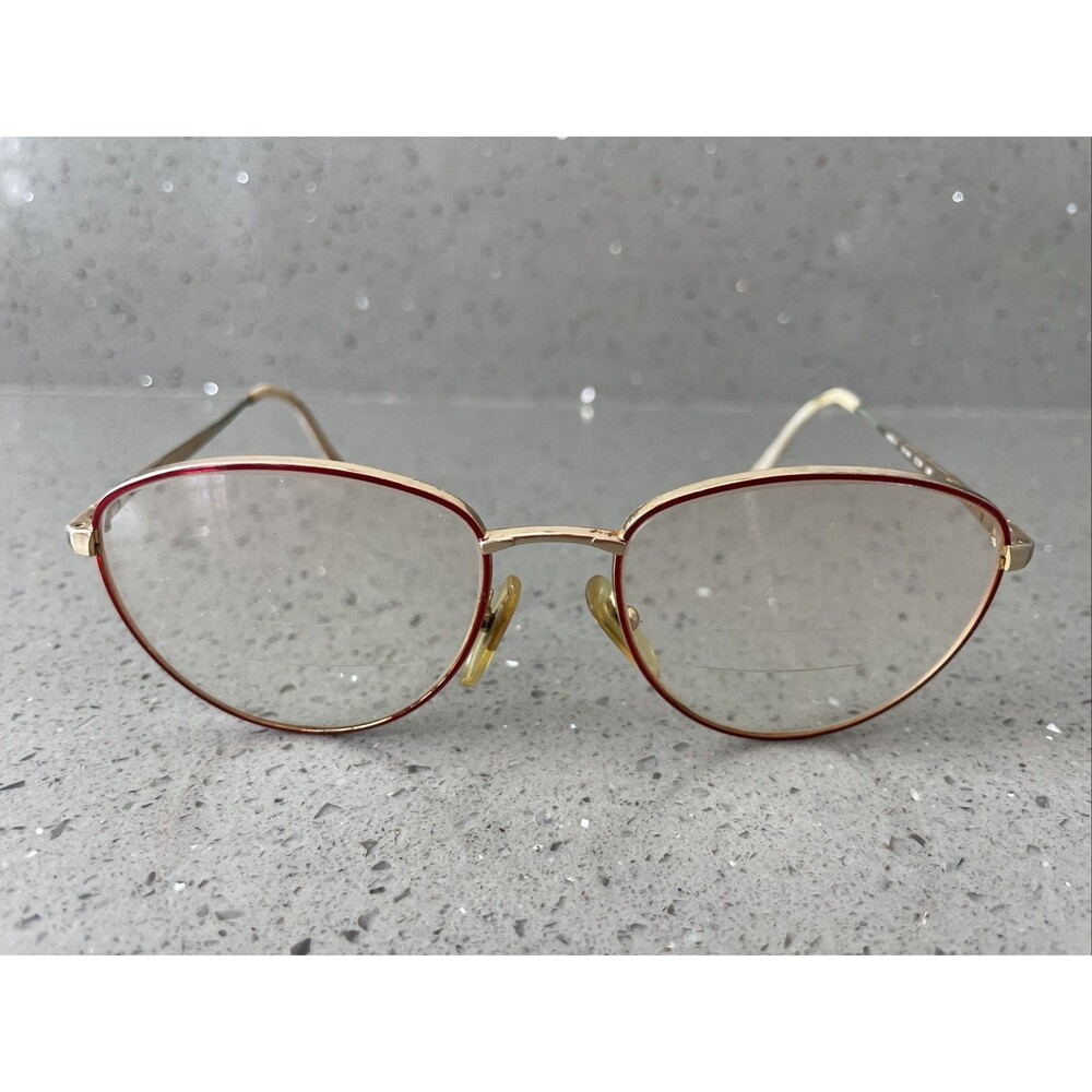 L'amy Paris Karen F CC39 L96 Eyeglasses Frames ONLY Full Rim 54-17-135 Red Vtg